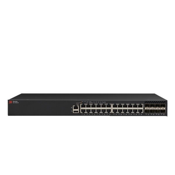 Brocade ICX 7250-24 – 24-Port Gigabit Managed Switch with 8x1G/10G SFP+ Uplinks