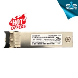 HPE 10-Gigabit Short-Range (SR) SFP+ Transceiver – 850nm, LC Connector, up to 300m over OM3 Multimode Fiber