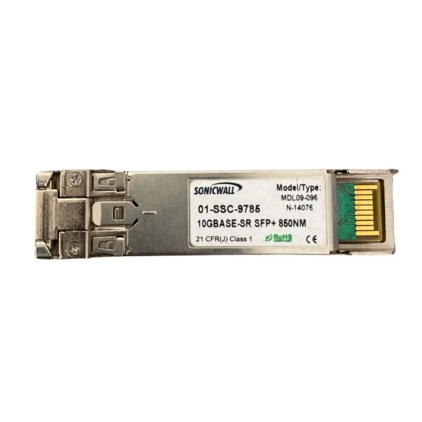 SonicWall 10GBASE-SR SFP+ Transceiver – 10 Gbps, 850nm, LC Duplex, up to 300m Reach