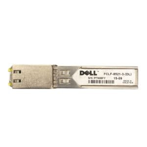 DELL 1000BASE-T SFP Transceiver Module – Provides Gigabit Ethernet connectivity over Cat5e/Cat6 cables, supporting up to 100 meters.