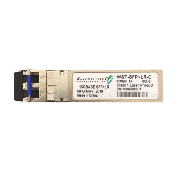 WaveSplitter WST-SFP+LR-C 10GBASE-LR SFP+ Transceiver – 10 Gbps, 1310nm, LC Duplex, up to 10km Reach