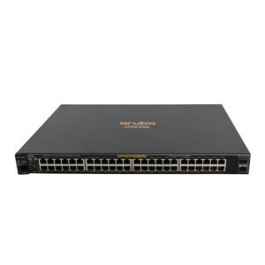 Aruba 2530 48G PoE+ 2SFP+ Switch (J9853A) – 48-Port Gigabit Layer 2 Managed Switch with 2x10GbE SFP+ Uplinks and 382W PoE+ Budget