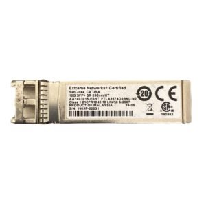 Extreme Networks AA1403015-E6HT SFP+ Transceiver – 10GBASE-SR, 850nm, LC Connector, 300m Reach