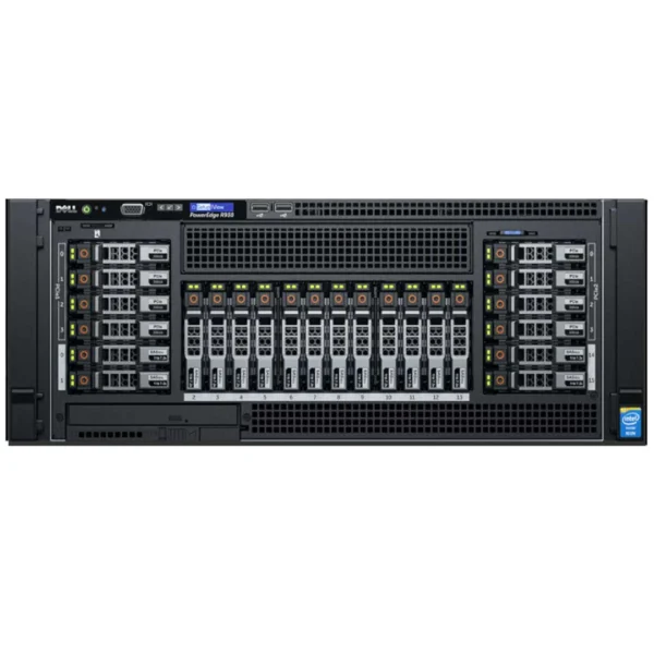 Front view of DELL EMC PowerEdge R930 with 24x2.5" drive bays.