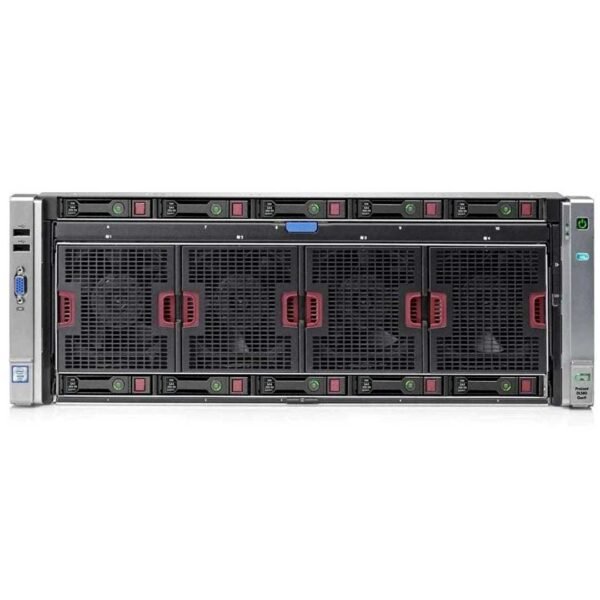 Front view of HPE ProLiant DL580 Gen9 with 10x2.5" drive bays.