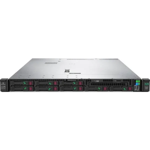 Front view of HPE ProLiant DL360 Gen10 with 8x2.5" drive bays