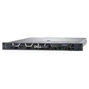 Front view of Dell EMC PowerEdge R440 with 4x3.5" drive bays and bezel cover installed.