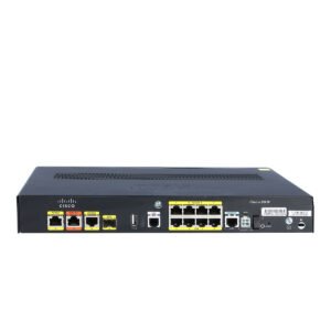 Cisco 891F Integrated Services Router – 8x Gigabit Ethernet Ports, 4x PoE, SFP WAN, ISDN BRI, V.92 Modem