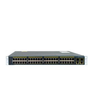Cisco Catalyst WS-C2960+48P – 48 Fast Ethernet Ports with 370W Power over Ethernet (PoE) and Dual SFP Uplinks