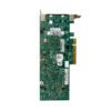 Rear view of HPE 656596-B21 Dual Port 530T 10GbE network card showing PCIe connector and internal components.