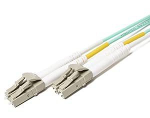 Duplex Multimode Fiber 9m LC to LC OM3 Milky