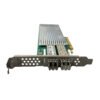 Side view of NetApp QLE2672 Dual-Port 16Gbps/10GbE network card showing fiber ports.