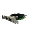 Side view of Dell 0C4D5P Intel X550-T2 Dual Port 10G network card showing LAN Ethernet ports.
