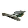Side view of Broadcom BCM57810S network card showing dual 10Gbps SFP+ fiber ports.