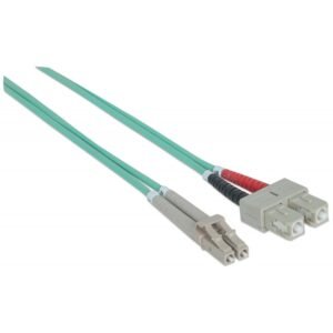 Duplex Multimode Fiber 11m LC to LC Milky