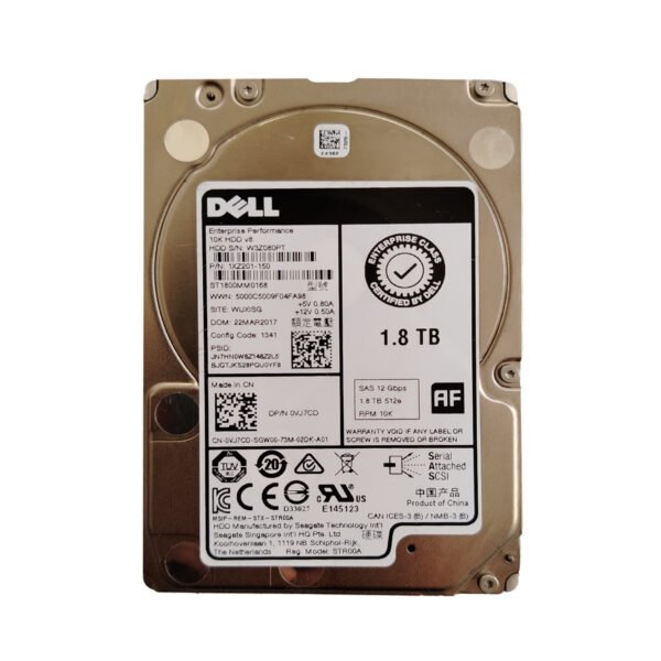 Dell 1.8TB 12gb/s SAS 10K SFF 2.5inch Hard