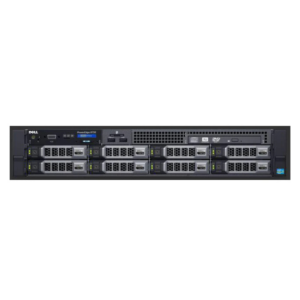 Front view of Dell EMC PowerEdge R730 with 8x3.5" drive bays