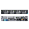 Front and rear view of Dell EMC PowerEdge R730XD with 16x3.5" and 2x2.5" drive bays