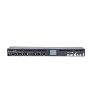MikroTik RB2011UiAS-RM 10-Port Rackmount Router with SFP, PoE Output, LCD Display, and RouterOS Level 5