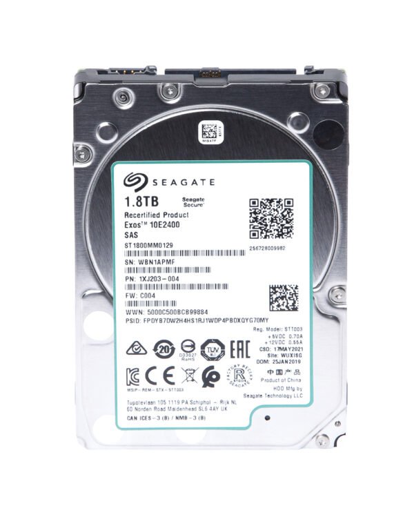Seagate1.8TB 12Gbps 10K 2.5inch SAS Hard Drive
