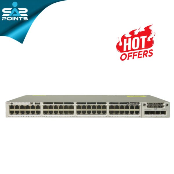 Cisco Catalyst WS-C3850-48T-S – 48-Port Gigabit Ethernet Switch with 4x 1Gb SFP Uplinks