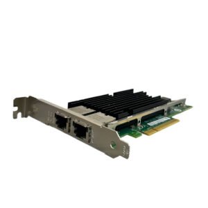Side view of IBM 49Y7972 Intel X540-T2 network card showing dual 10G LAN ports.
