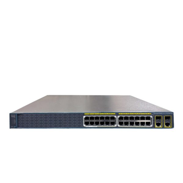 Cisco Catalyst 2960-24PC-S Switch – 24 Fast Ethernet Ports with 370W PoE and 2 SFP Uplinks