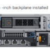 Rear view of Dell EMC PowerEdge R740XD with power supplies, PCIe slots, and I/O ports
