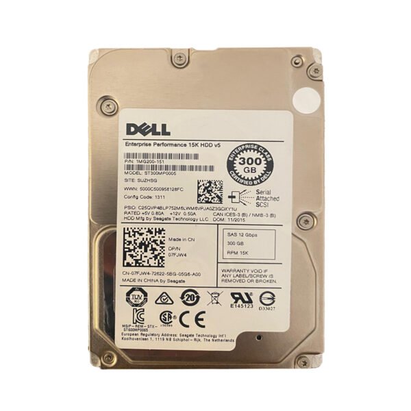 Dell 1MG200-151 300GB 12Gbps 15K 2.5inch SAS Hard